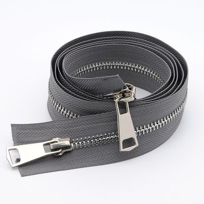 2 Way Open End Normal Teeth Metal Zippers สําหรับเสื้อหนัง