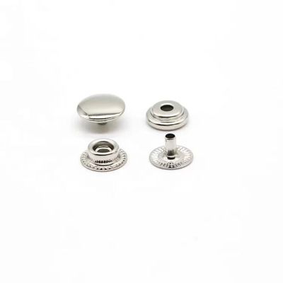 สังกะสีสลัดทองแดงโลหะกด Stud Button Prong Snap Fastener Button สําหรับเสื้อผ้า