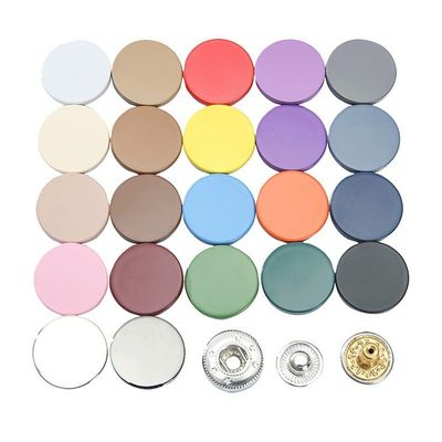 อุปกรณ์ประดับ เครื่องพิมพ์กลม สังกะสีซิงก์ สังกะสีโลหะ Custom Snap Button สําหรับผ้า