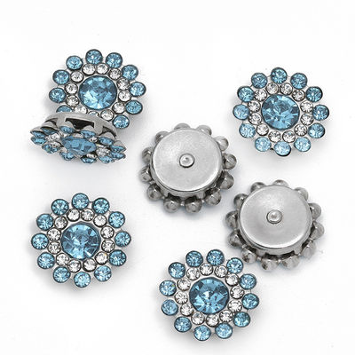 อุปกรณ์เสริมสินค้าจีน Wholesale Rhinestone Pearl Diamond Crystal Metal Button For Garment Hair Bow Center ราคาถูก