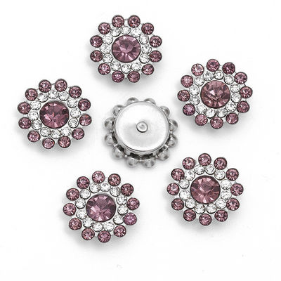อุปกรณ์เสริมสินค้าจีน Wholesale Rhinestone Pearl Diamond Crystal Metal Button For Garment Hair Bow Center ราคาถูก