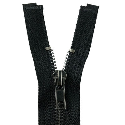 ขายปลีก 5# เปิดปลายหลายสี Custom Color Metal Zip Gun Black Teeth ทองเหลือง Jacket Zipper