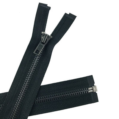 ขายปลีก 5# เปิดปลายหลายสี Custom Color Metal Zip Gun Black Teeth ทองเหลือง Jacket Zipper