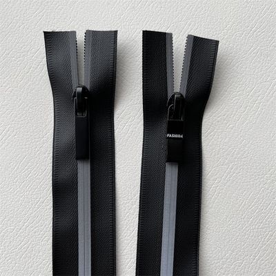 TPU/PU ซีปกันน้ํา ซีปกันน้ํา มีสายสะท้อนแสง 2 ด้าน สําหรับกลางแจ้ง เสื้อผ้า