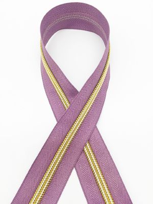 5# ซีปไนลอน ทอง สีสันสีสันฟันไฟฟ้าทองและเงิน กระเทียม ซีปไนลอน ซีปขาย