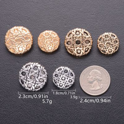 Custom Sewing Dome Retro Uniform Suit Button กระดุมโลหะสําหรับเสื้อผ้า
