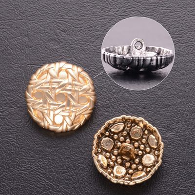 Custom Sewing Dome Retro Uniform Suit Button กระดุมโลหะสําหรับเสื้อผ้า